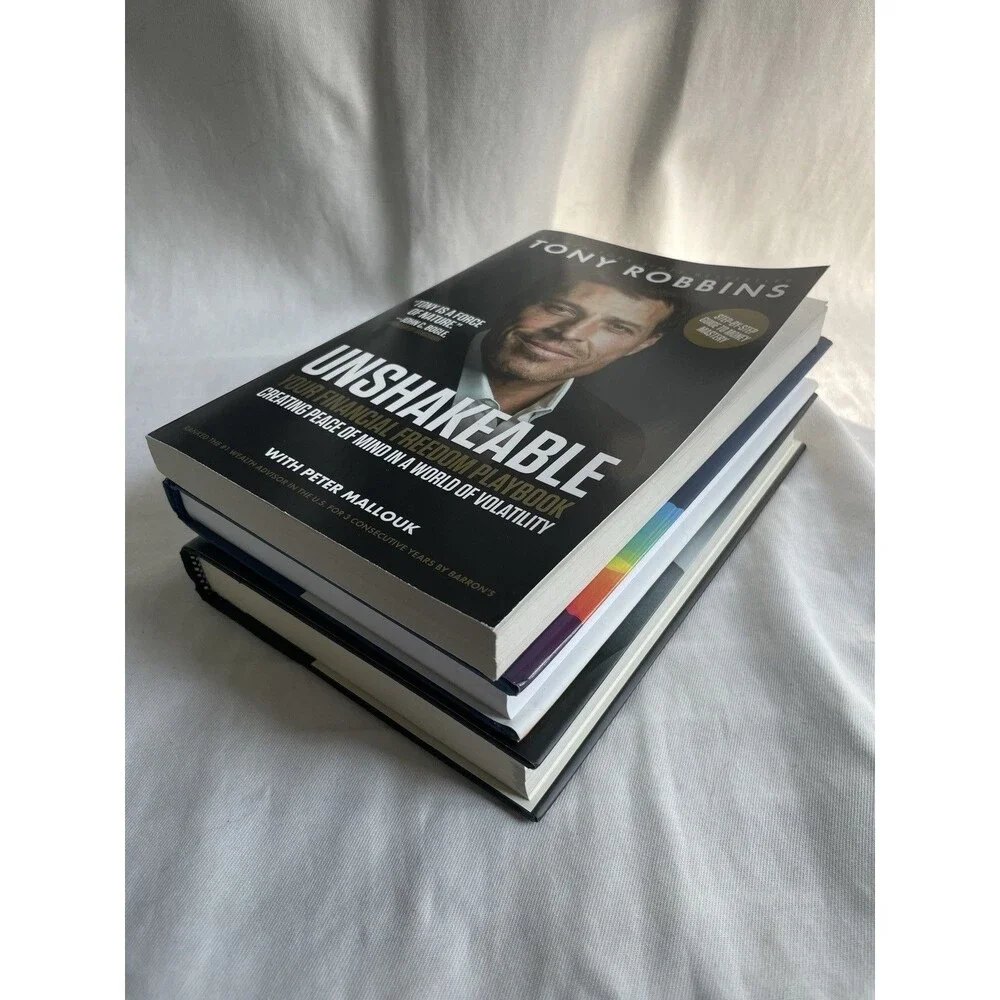 Tony Robbins New Book Bundle Lot + Workbook + Cards